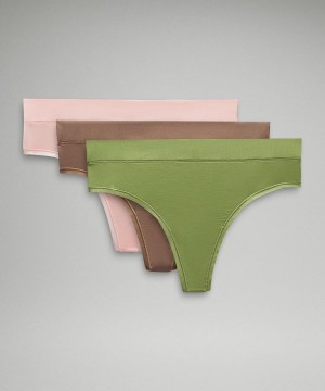 Biancheria Intima Donna Lululemon UnderEase High-Rise Thong Verdi | IT_LuLu64849