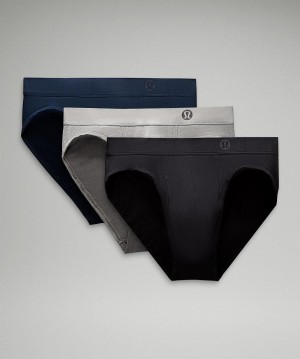 Biancheria Intima Uomo Lululemon Always In Motion Brief with Fly Nere Grigie Blu Marino | IT_LuLu65301