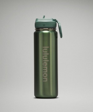 Bottiglie d'acqua Donna Lululemon Back to Life Sport Bottle 24oz Verdi | IT_LuLu39890