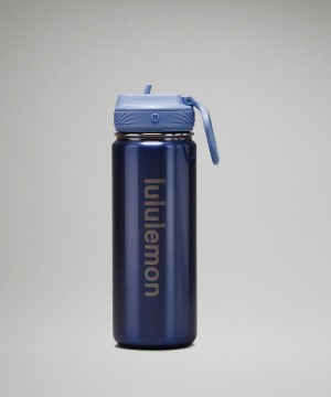 Bottiglie d'acqua Uomo Lululemon Back to Life Sport Bottle 18oz Straw Lid Blu Beige | IT_LuLu85938