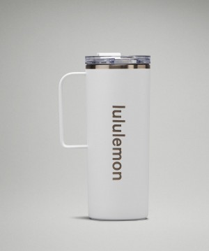 Bottiglie d'acqua Uomo Lululemon Insulated Mug 20oz Bianche | IT_LuLu44310