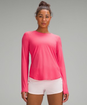 Camicia A Maniche Lunghe Donna Lululemon Sculpt Rosa | IT_LuLu60969