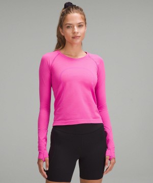 Camicia A Maniche Lunghe Donna Lululemon Swiftly Tech 2.0 Rosa | IT_LuLu92956