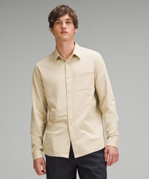 Camicia A Maniche Lunghe Uomo Lululemon Commission Khaki | IT_LuLu55810