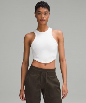 Camicie Donna Lululemon Hold Tight Cropped Bianche | IT_LuLu23296