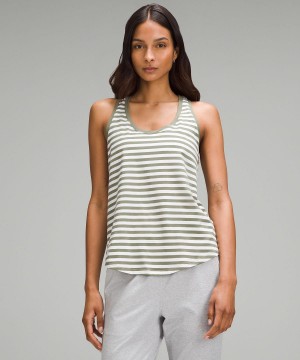 Camicie Donna Lululemon Love Strisce Verdi Bianche | IT_LuLu44011