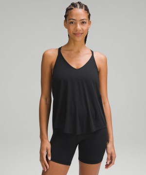 Camicie Donna Lululemon Modal-Silk Yoga Nere | IT_LuLu48123