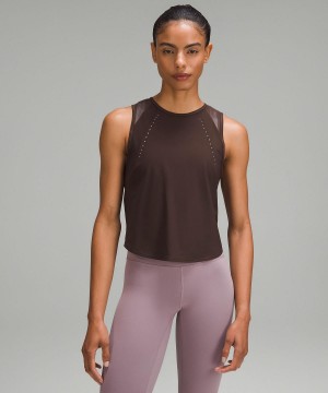 Camicie Donna Lululemon Sculpt Cropped Marroni | IT_LuLu61650