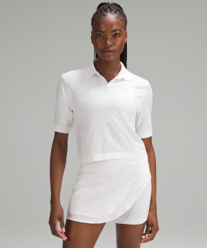 Camicie Donna Lululemon Swiftly Tech Relaxed-Fit Polo Bianche | IT_LuLu29978