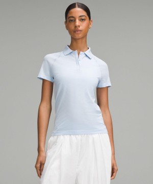 Camicie Donna Lululemon Swiftly Tech Short-Sleeve Polo Blu | IT_LuLu91700