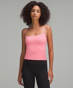 Camicie Donna Lululemon Wundermost Ultra-Soft Nulu Spaghetti-Strap Cami Rosa | IT_LuLu90328