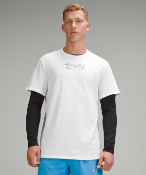 Camicie Uomo Lululemon Cotton Jersey T-Shirt Bianche | IT_LuLu78796