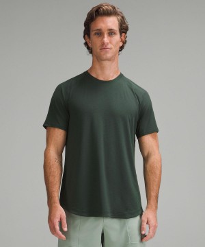 Camicie Uomo Lululemon License to Train Short-Sleeve Verdi | IT_LuLu40014