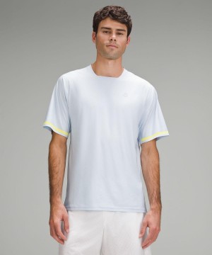 Camicie Uomo Lululemon Tennis Short-Sleeve Blu | IT_LuLu93004