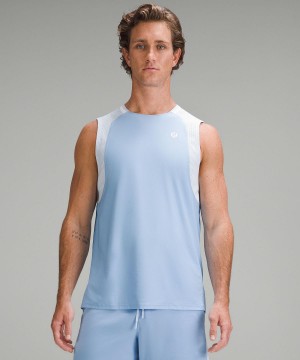 Camicie Uomo Lululemon Tennis Sleeveless Blu | IT_LuLu37732