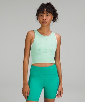 Canotta Donna Lululemon Power Pivot Everlux Verdi | IT_LuLu85517