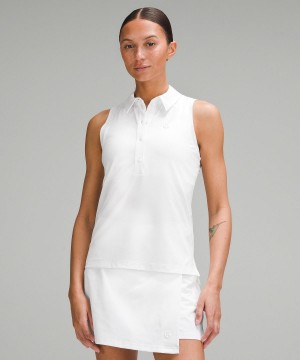 Canotta Donna Lululemon Quick Dry Sleeveless Polo Shirt Bianche | IT_LuLu63588