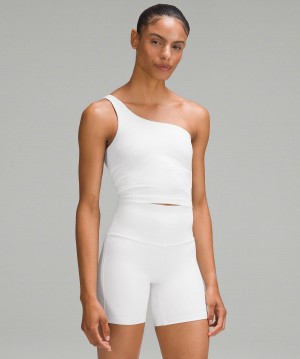 Canotta Donna Lululemon Ribbed Nulu Asymmetrical Yoga Bianche | IT_LuLu57757