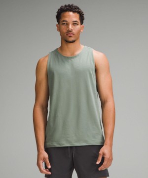 Canotta Uomo Lululemon Zeroed In Tank Grigie Verdi | IT_LuLu16883