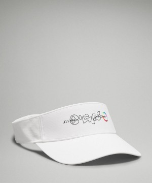 Cappelli Donna Lululemon Removable Sweatband All-Sport Visor Bianche | IT_LuLu43983