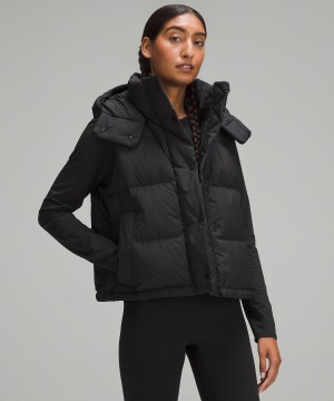 Cappotti E Giacche Donna Lululemon Wunder Puff Cropped Vest Nere | IT_LuLu39058