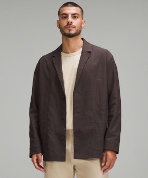 Cappotti E Giacche Uomo Lululemon Relaxed-Fit Twill Blazer Caffè | IT_LuLu54468