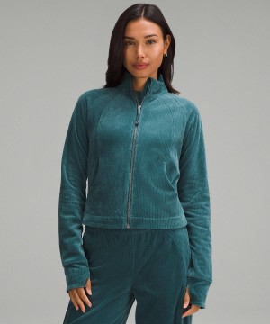 Felpe Con Cappuccio E Maglioni Donna Lululemon Scuba Track Verde Acqua | IT_LuLu39320