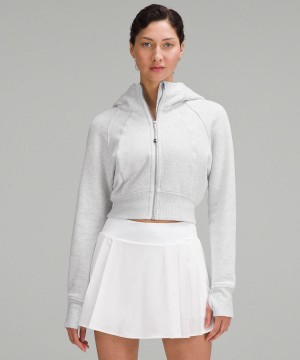 Felpe Con Cappuccio E Maglioni Donna Lululemon Scuba Full-Zip Cropped Grigie Chiaro | IT_LuLu36009