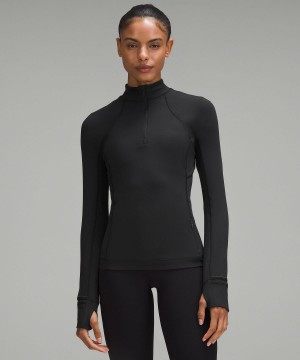 Felpe Con Cappuccio E Maglioni Donna Lululemon It's Rulu Half Zip Nere | IT_LuLu60353