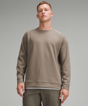 Felpe Con Cappuccio E Maglioni Uomo Lululemon Smooth Spacer Classic-Fit Crew Khaki | IT_LuLu63363