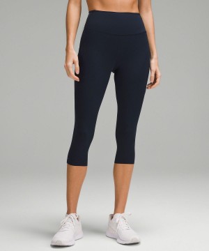 Leggings Donna Lululemon Fast and Free High-Rise Crop with Pockets 19" Blu Marino | IT_LuLu20168