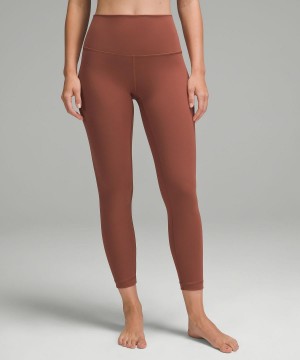 Leggings Donna Lululemon Wunder Under SmoothCover High-Rise Tight 25" Rame | IT_LuLu47930