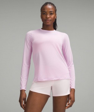 Magliette Donna Lululemon Ultralight Hip-Length Long-Sleeve Rosa | IT_LuLu93405