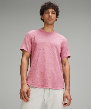 Magliette Uomo Lululemon License to Train Short-Sleeve Rosa | IT_LuLu75012