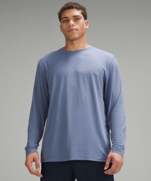 Magliette Uomo Lululemon License to Train Relaxed-Fit Long-Sleeve Blu | IT_LuLu13624