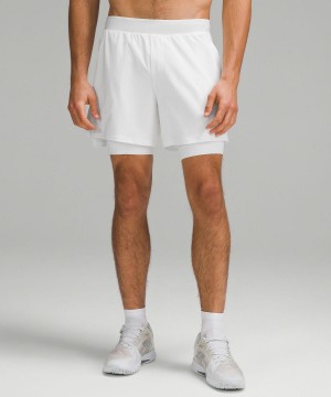 Pantaloncini Uomo Lululemon Vented Tennis 6" Bianche | IT_LuLu47767