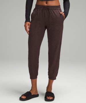 Pantaloni Donna Lululemon Soft Jersey Classic-Fit Mid-Rise Marroni | IT_LuLu33537