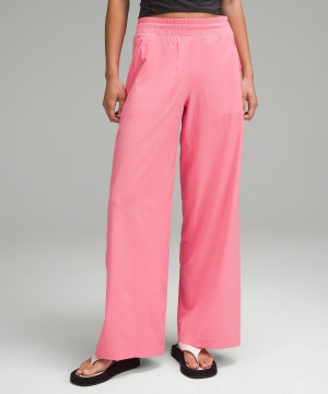 Pantaloni Donna Lululemon Swift Mid-Rise Wide-Leg Rosa | IT_LuLu96483