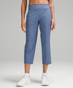 Pantaloni Donna Lululemon Warpstreme Multi-Pocket Mid-Rise Golf Crop 24" Blu | IT_LuLu49366