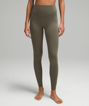 Pantaloni Donna Lululemon Wunder Under SmoothCover High-Rise Tight 28" Verdi | IT_LuLu67232