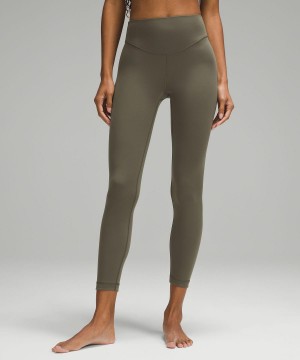 Pantaloni Donna Lululemon Wunder Under SmoothCover High-Rise Tight 25" Verdi | IT_LuLu99634