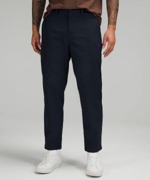 Pantaloni Uomo Lululemon Relaxed-Tapered Smooth Twill Blu Marino | IT_LuLu78675