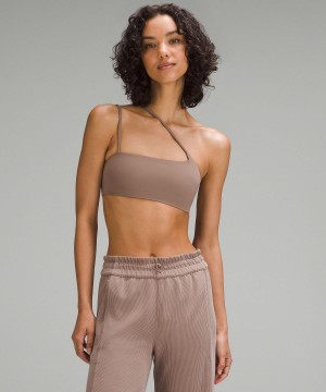 Reggiseno Sportivo Donna Lululemon Nulu Strappy One-Shoulder Marroni | IT_LuLu40260