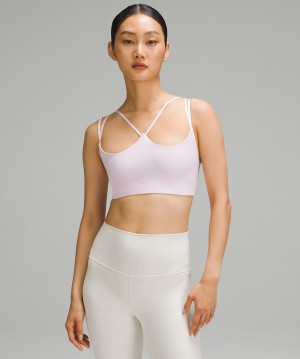 Reggiseno Sportivo Donna Lululemon Ribbed Nulu Strappy Yoga Rosa | IT_LuLu77748