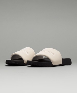 Scarpe Uomo Lululemon Restfeel Slide Bianche Nere | IT_LuLu50820