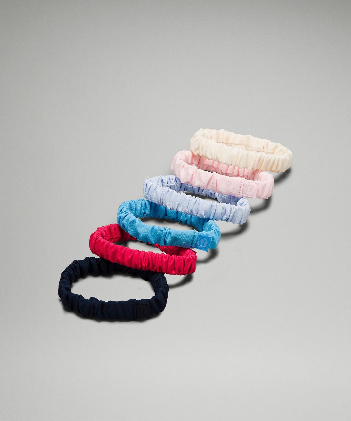 Accessori Per Capelli Donna Lululemon Skinny Scrunchies Nere Nere Colorate Nere Colorate Nere Bianche | IT_LuLu95338