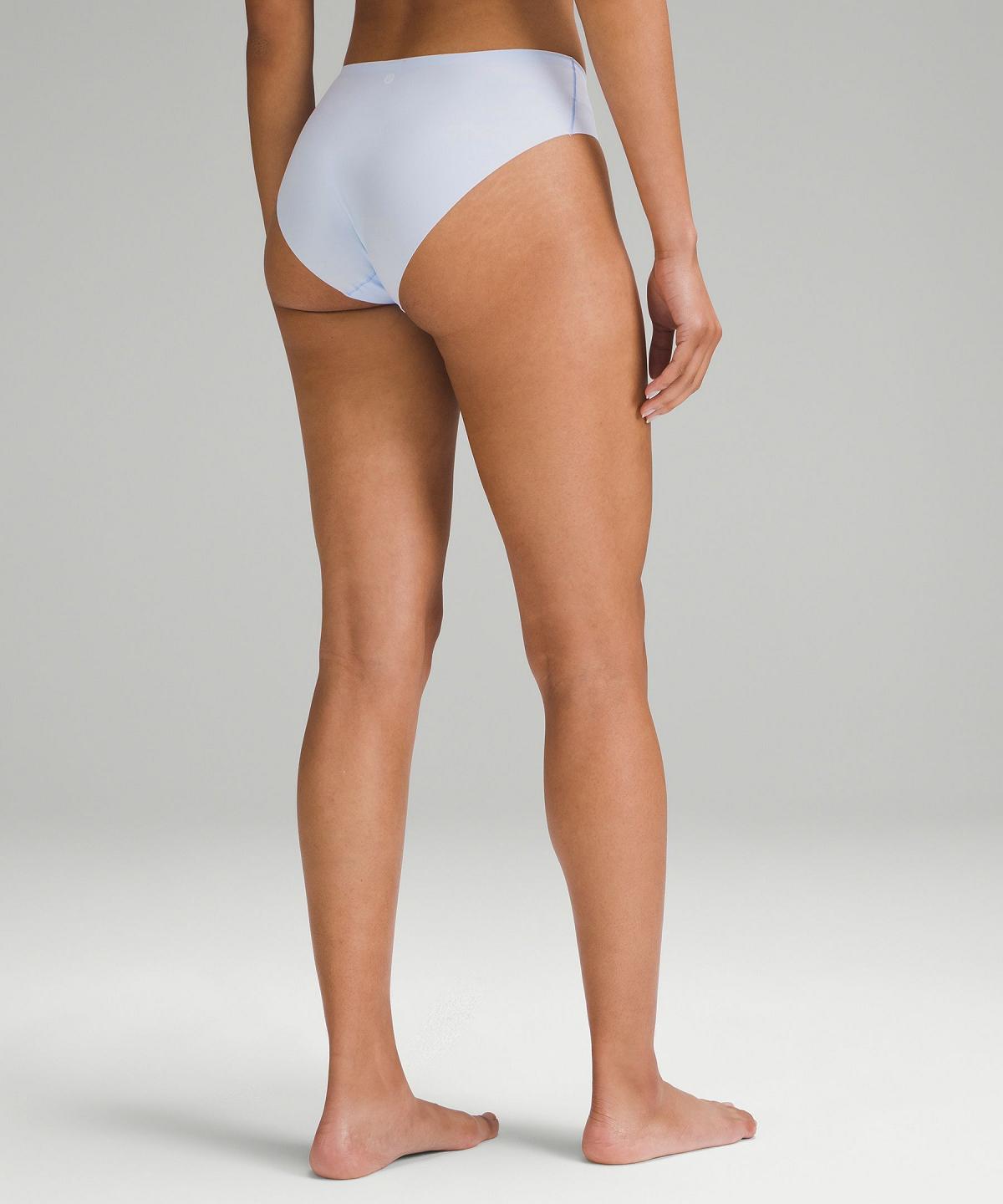 Biancheria Intima Donna Lululemon InvisiWear Mid-Rise Bikini Strisce Bianche Nere | IT_LuLu85552