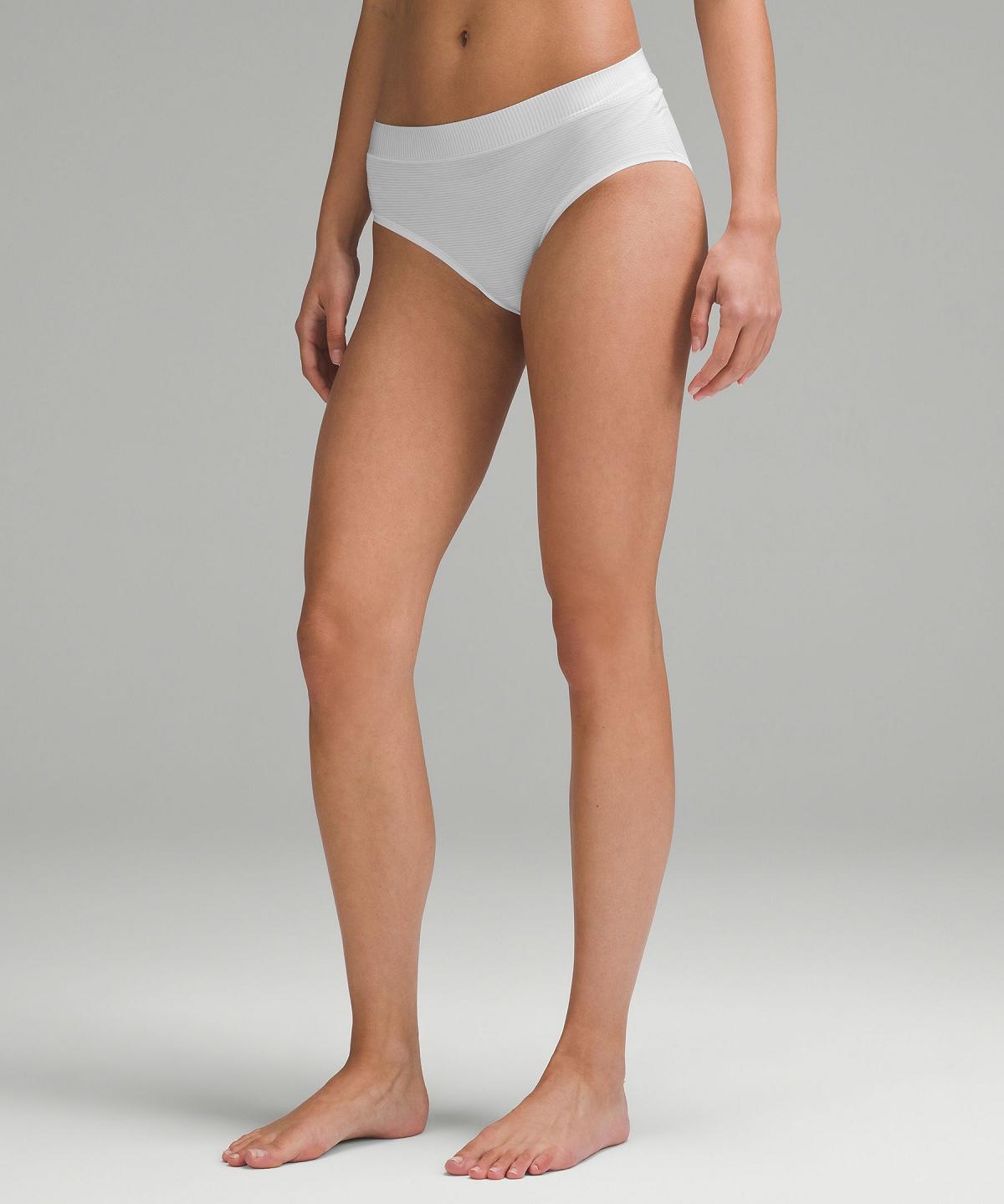 Biancheria Intima Donna Lululemon UnderEase High-Rise Bikini Strisce Bianche Nere | IT_LuLu81485