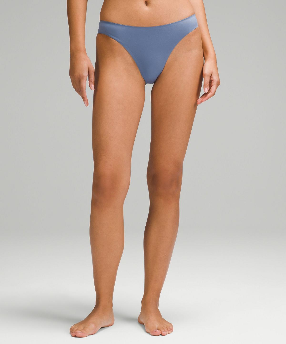 Biancheria Intima Donna Lululemon Wundermost Ultra-Soft Nulu Mid-Rise Bikini Blu | IT_LuLu35533