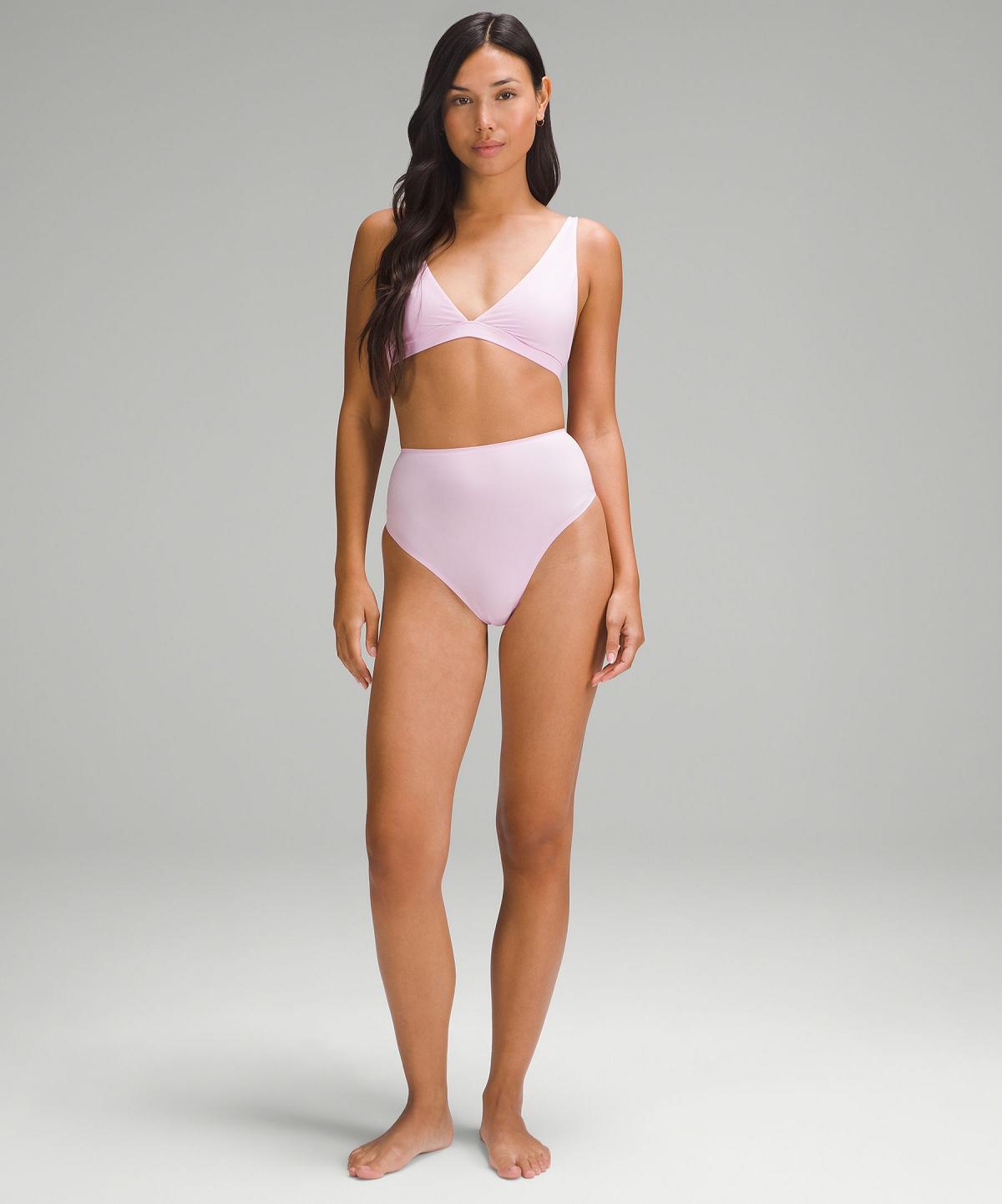 Biancheria Intima Donna Lululemon Wundermost Ultra-Soft Nulu High-Waist Thong Nere Corallo | IT_LuLu56301